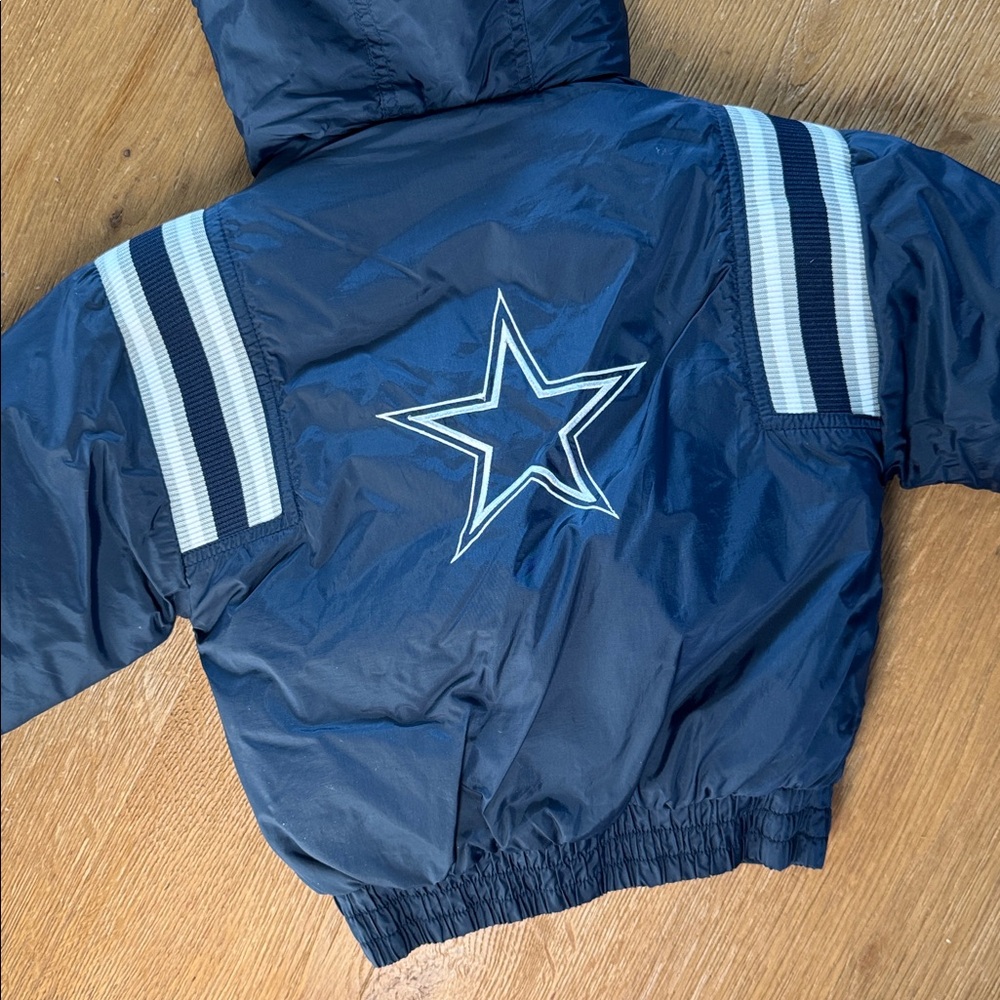 Puma Dark Blue Star Puffer Jacket Dallas Cowboys 5T - Picture 3 of 7